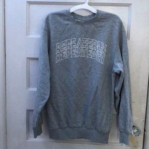 Print Grey Crewneck
